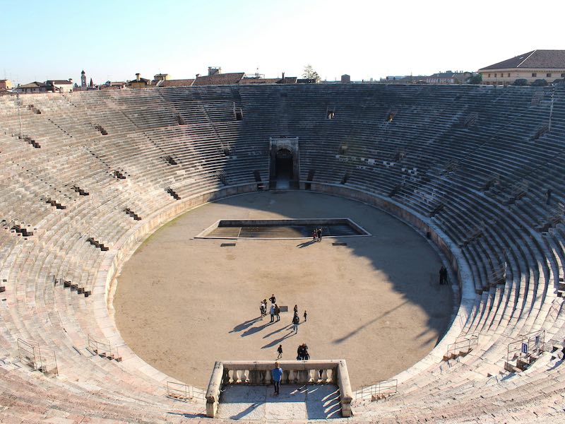 interno dell'Arena di Verona