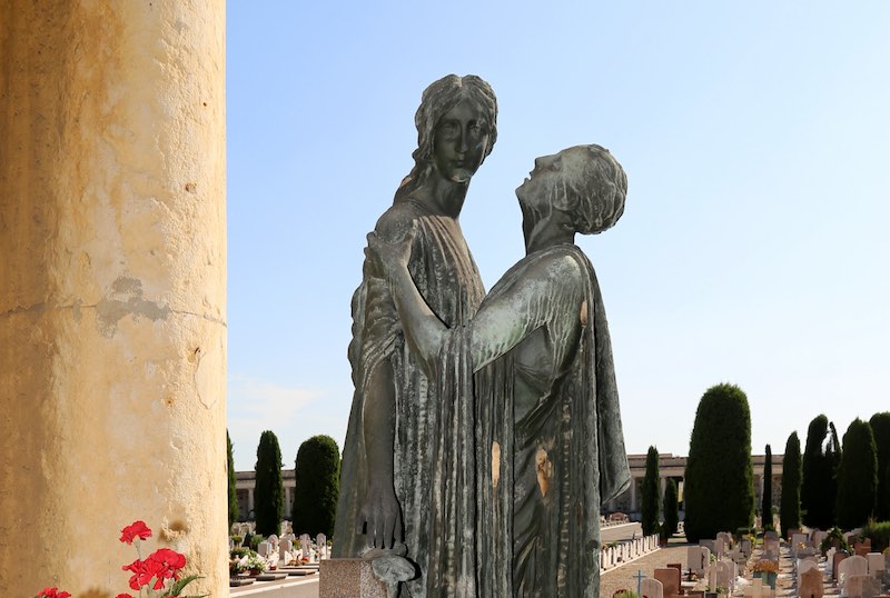 lapide al cimitero monumentale di verona